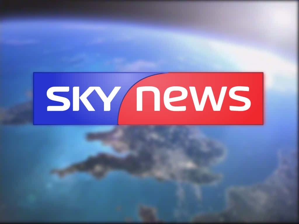 Sky News, Earth, blue and red background, SD Desktop Wallpaper
