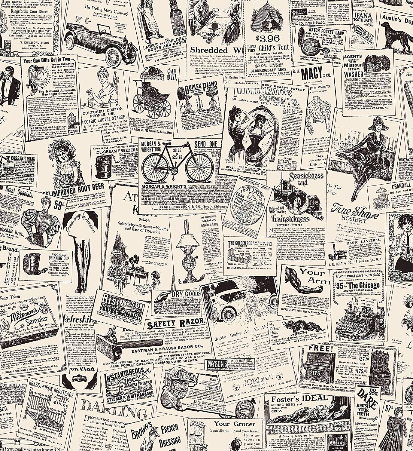 Newspaper Aesthetic, sepia tones, vintage newspaper ads collage, HD Phone Wallpaper