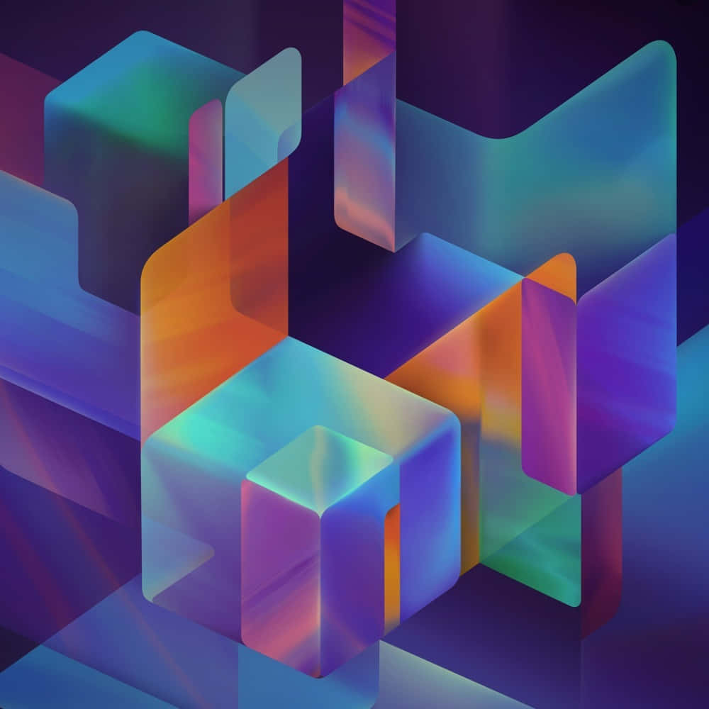 Nexus 5, blue, orange, SD Desktop Wallpaper