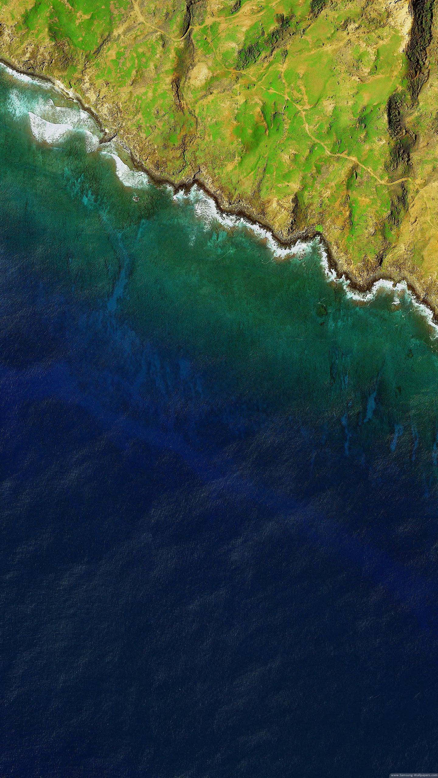 Nexus 5, ocean, coastline, 2K Phone Wallpaper