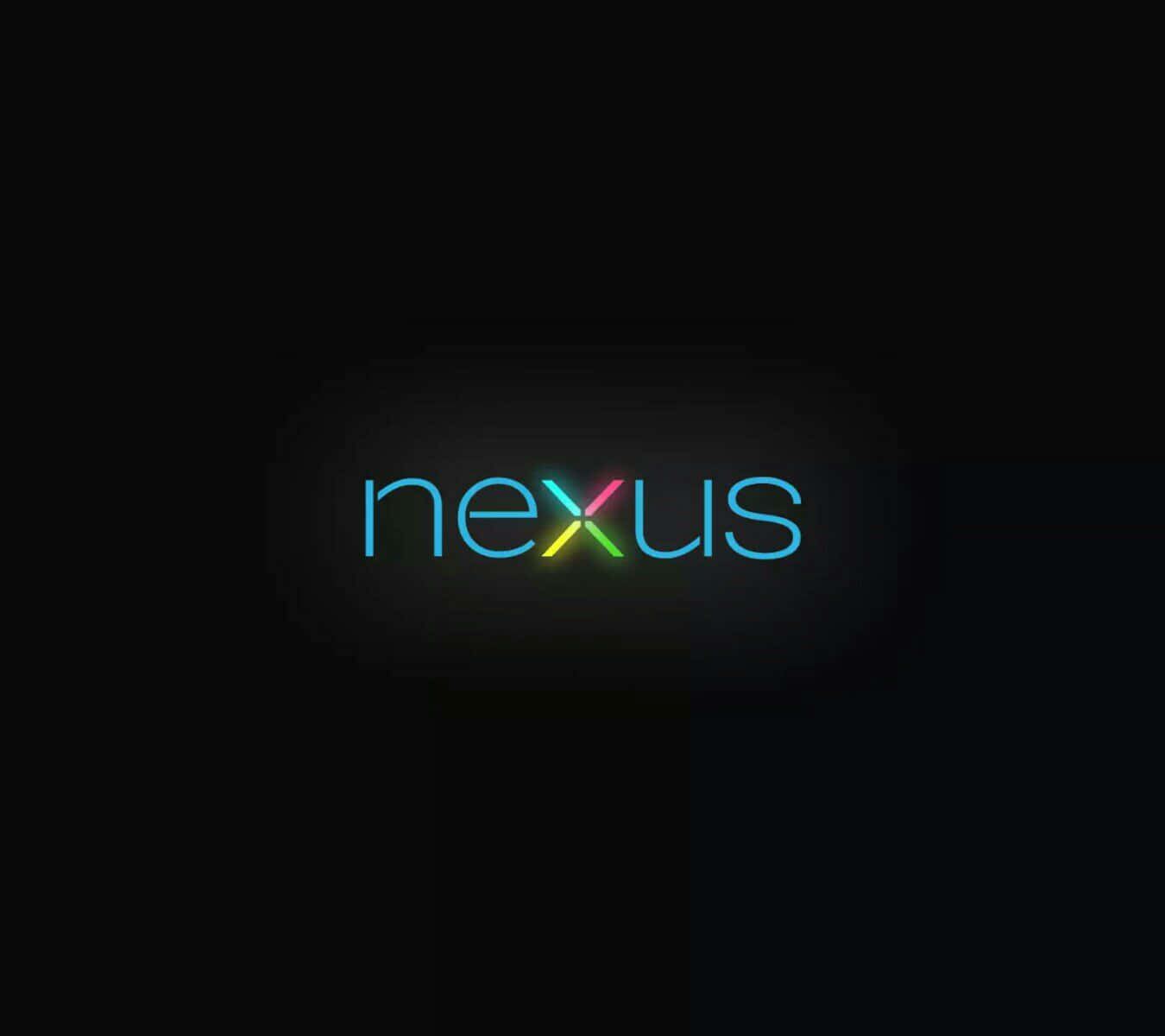 Nexus 5, rainbow neon light, pitch black background, HD Desktop Wallpaper