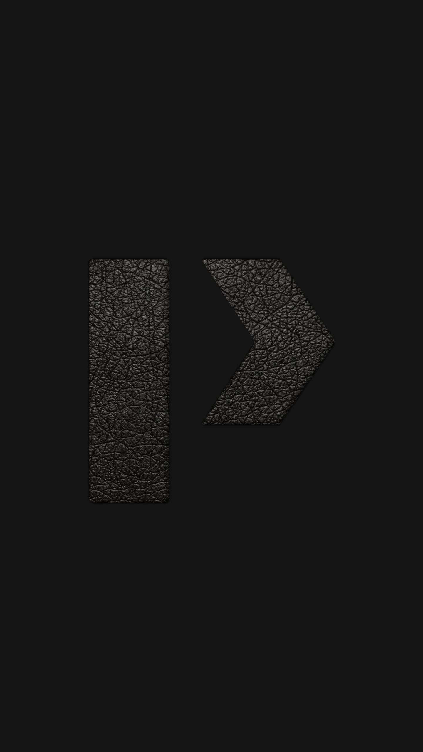 Nexus 6, black leather, arrowhead shape, 2K Phone Wallpaper