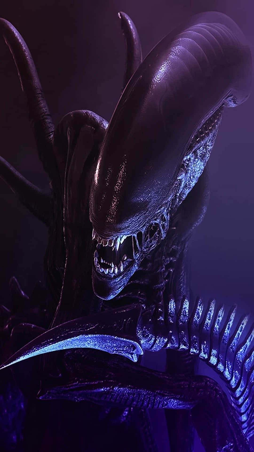 Nexus 5, glossy black exoskeleton, sharp teeth, Full HD Phone Wallpaper