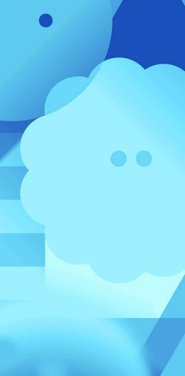 Nexus 5, soft blue, cloud shapes, HD Phone Wallpaper
