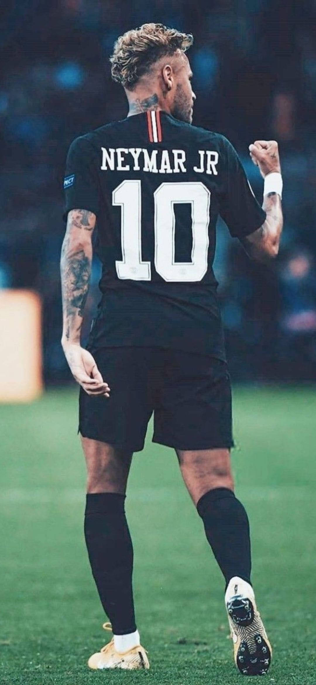 Neymar Jr, Neymar Jr 10 jersey, black, Full HD Phone Wallpaper