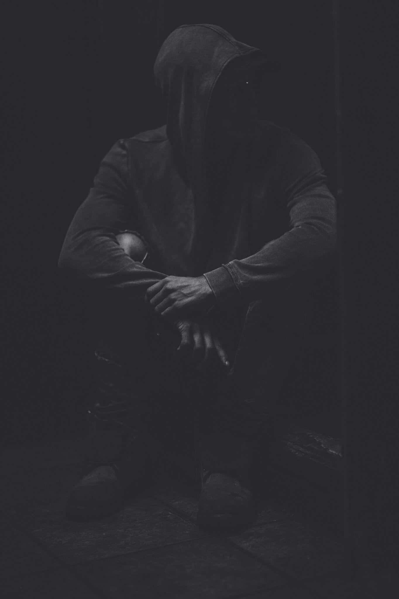 NF, hooded figure, stage, Full HD Phone Wallpaper