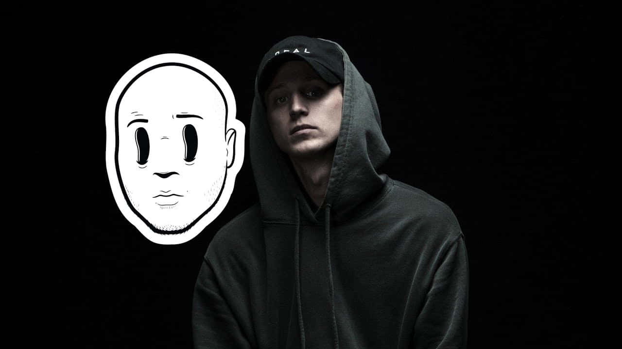 Nf Rapper, hoodie, face sticker, HD Desktop Wallpaper
