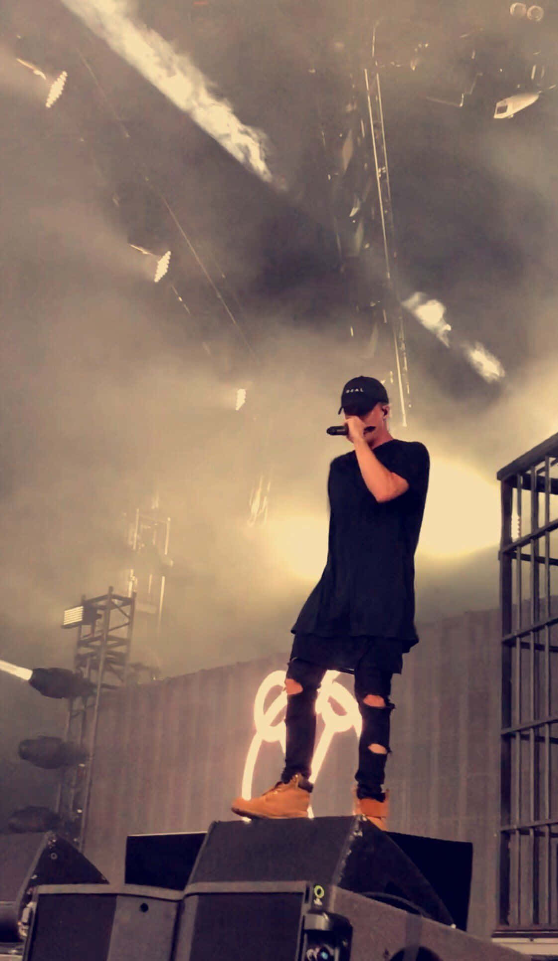 Nf Rapper, black, speakers, Full HD Phone Wallpaper