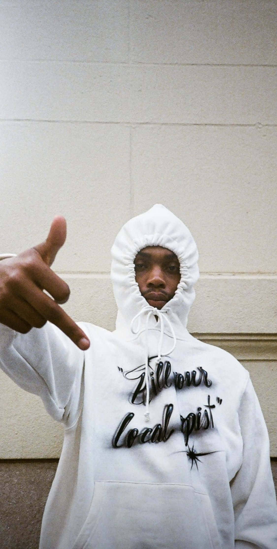 $NOT, white hoodie, black text, Full HD Phone Wallpaper