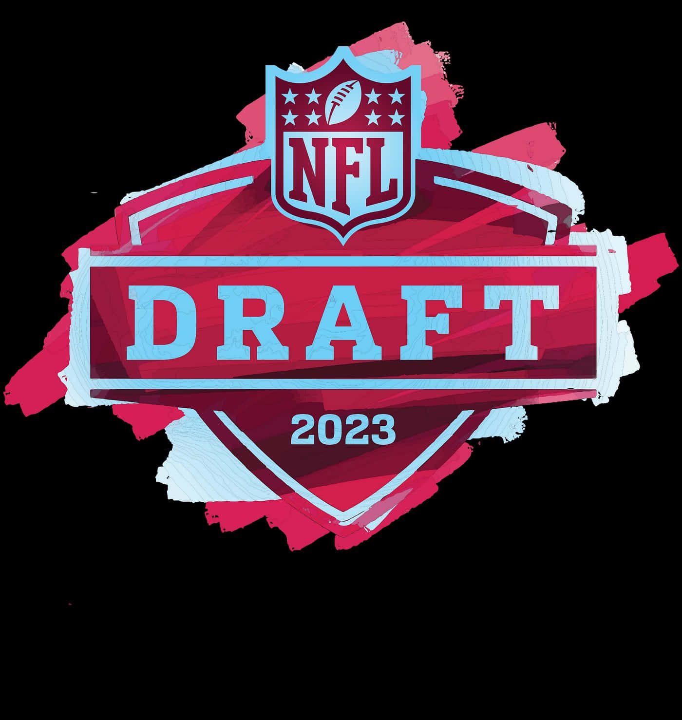 NFL Draft 2023, red, light blue, HD Phone Wallpaper
