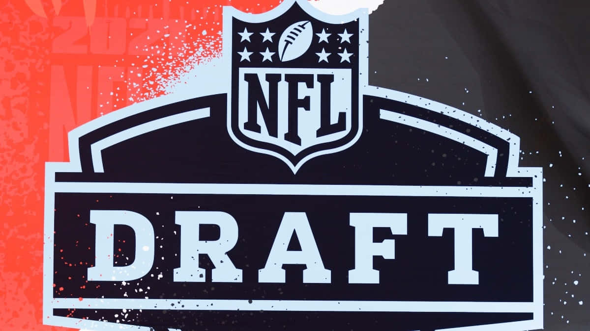 NFL Draft, white text, shield emblem, SD Desktop Wallpaper