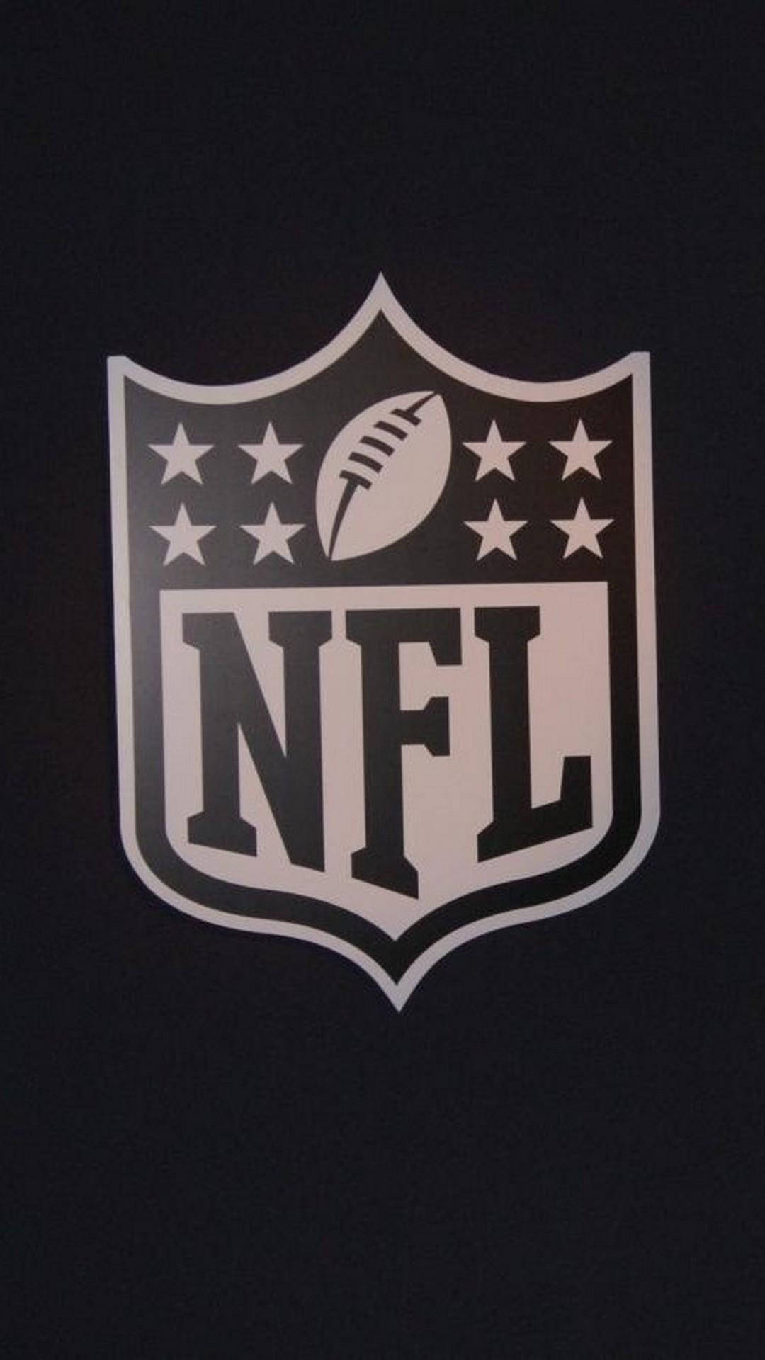 NFL, black, white, Full HD Phone Wallpaper