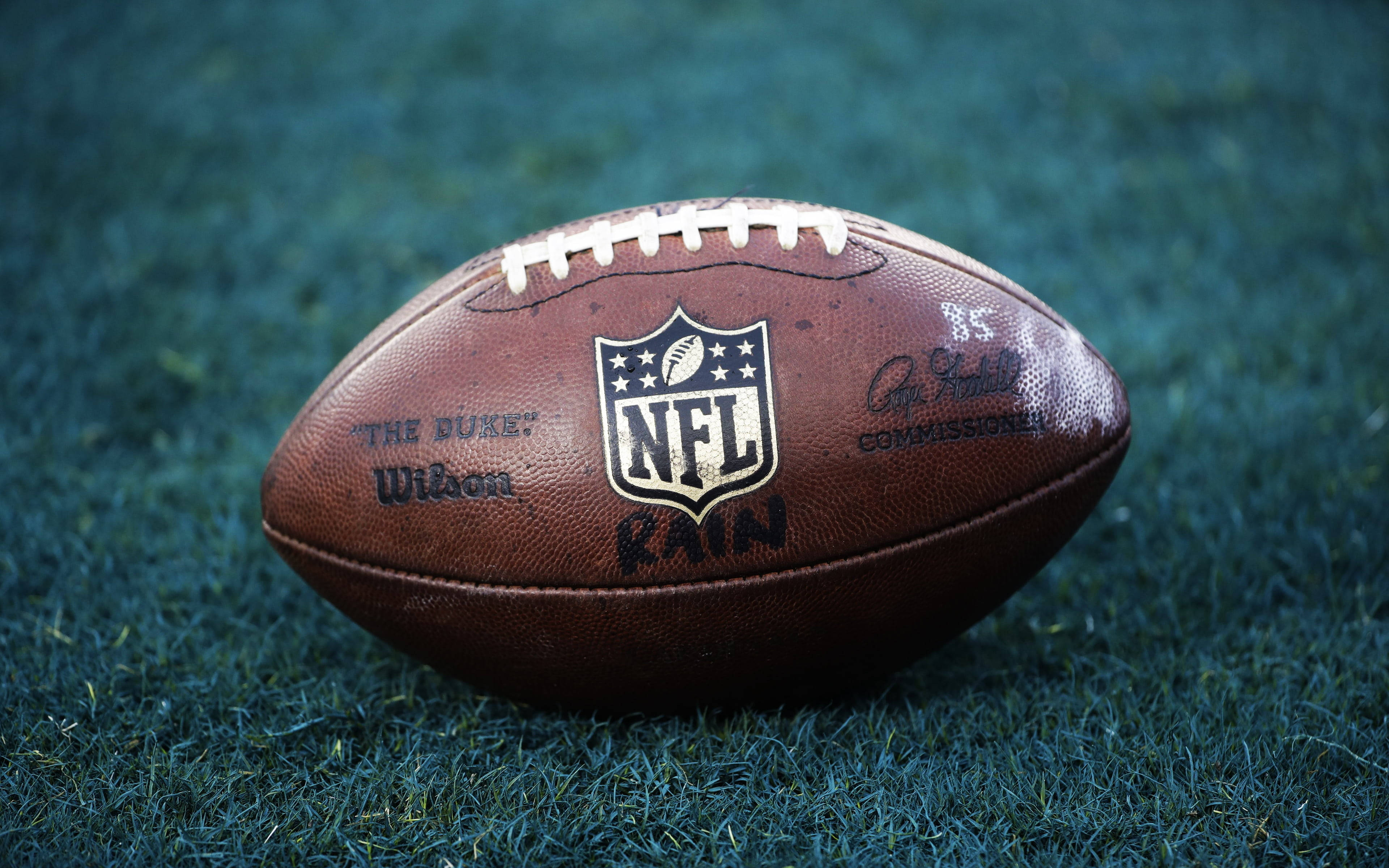 NFL, football, brown NFL football, 4K Desktop Wallpaper
