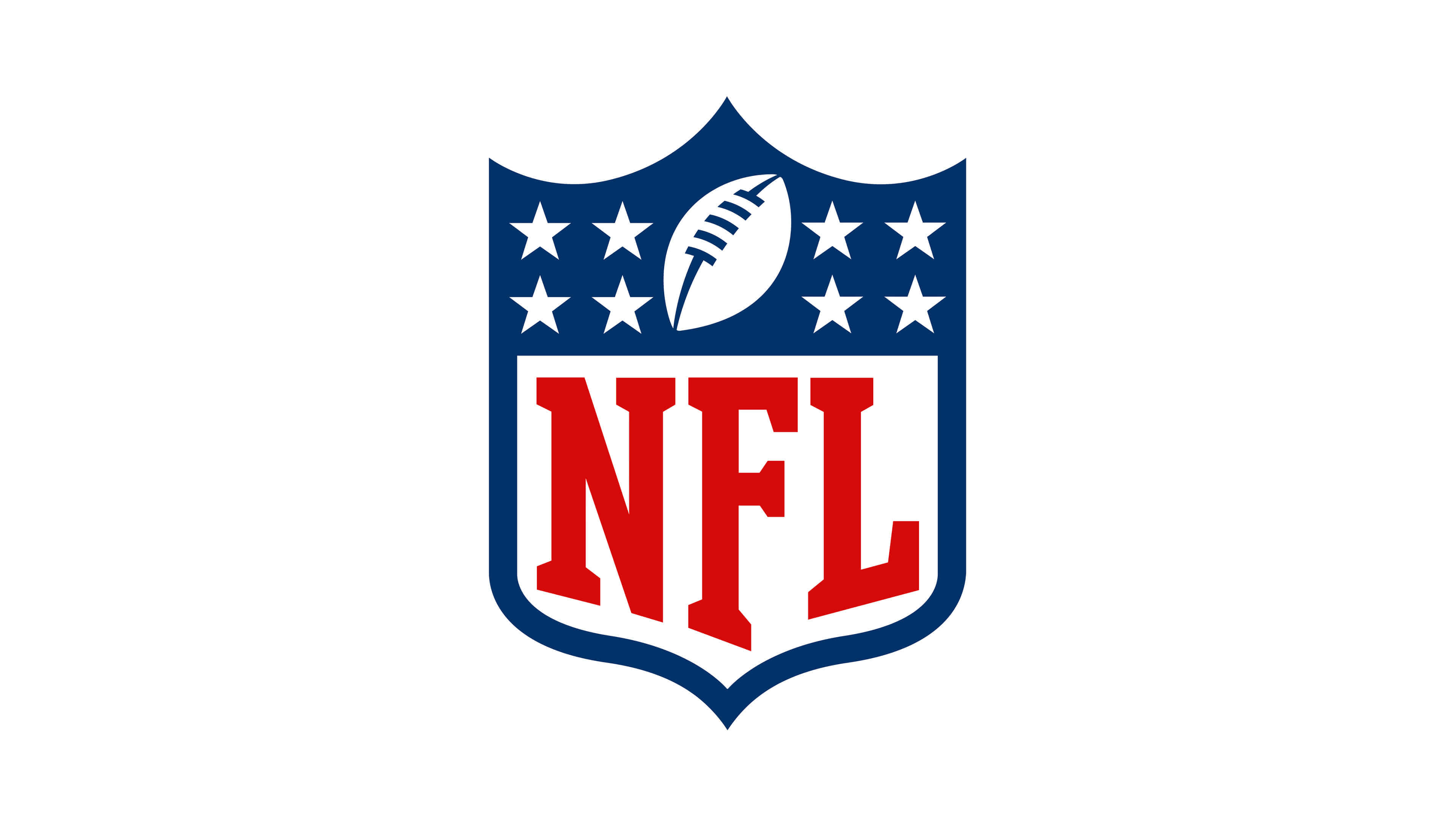 NFL, blue shield, white stars, 4K Desktop Wallpaper