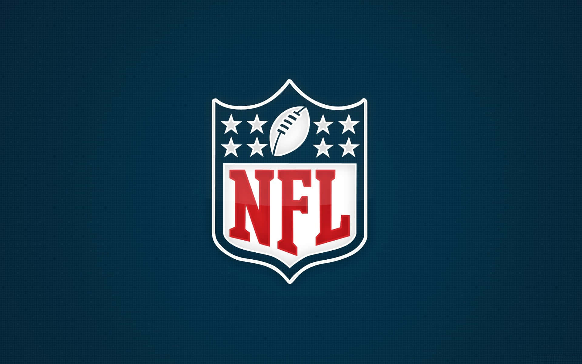 NFL Logo, dark blue background, white stars, Full HD Desktop Wallpaper