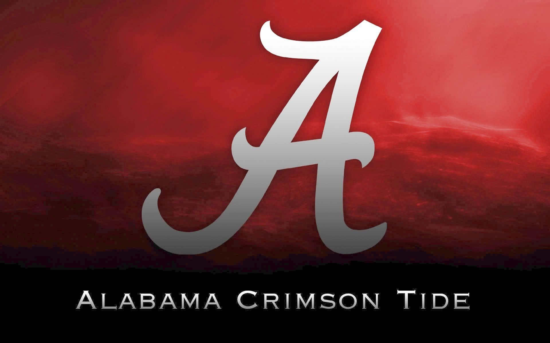 alabama, crimson tide, silver script A, Full HD Desktop Wallpaper