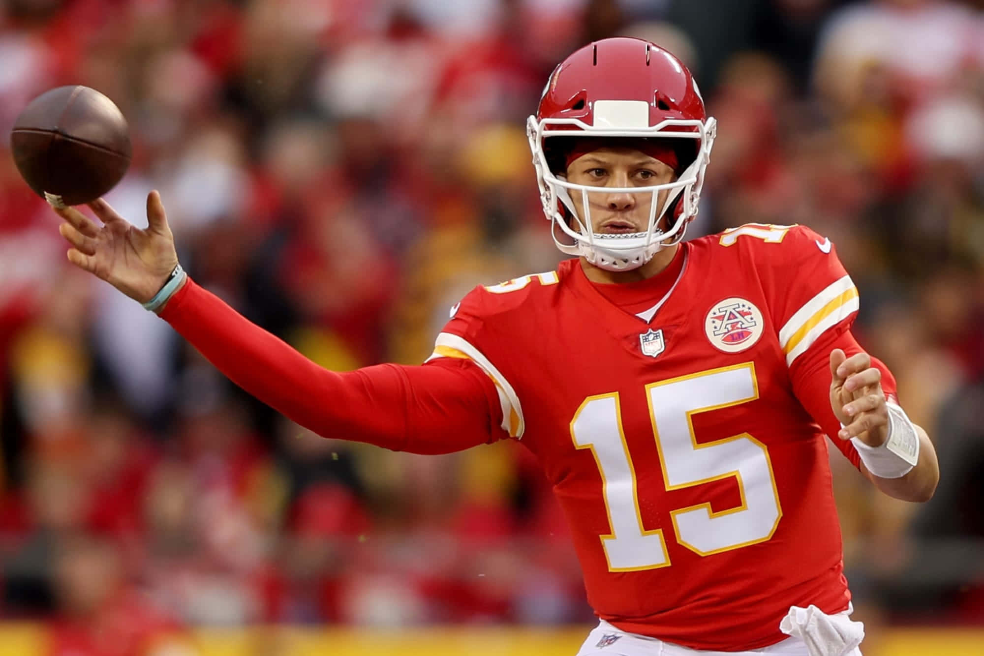 NFL, quarterback, red jersey, Full HD Desktop Wallpaper