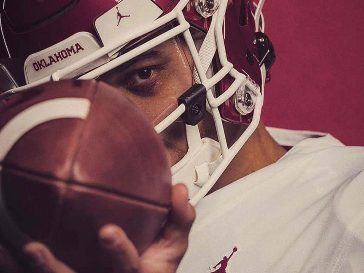 crimson helmet, football, maroon background, SD Desktop Wallpaper