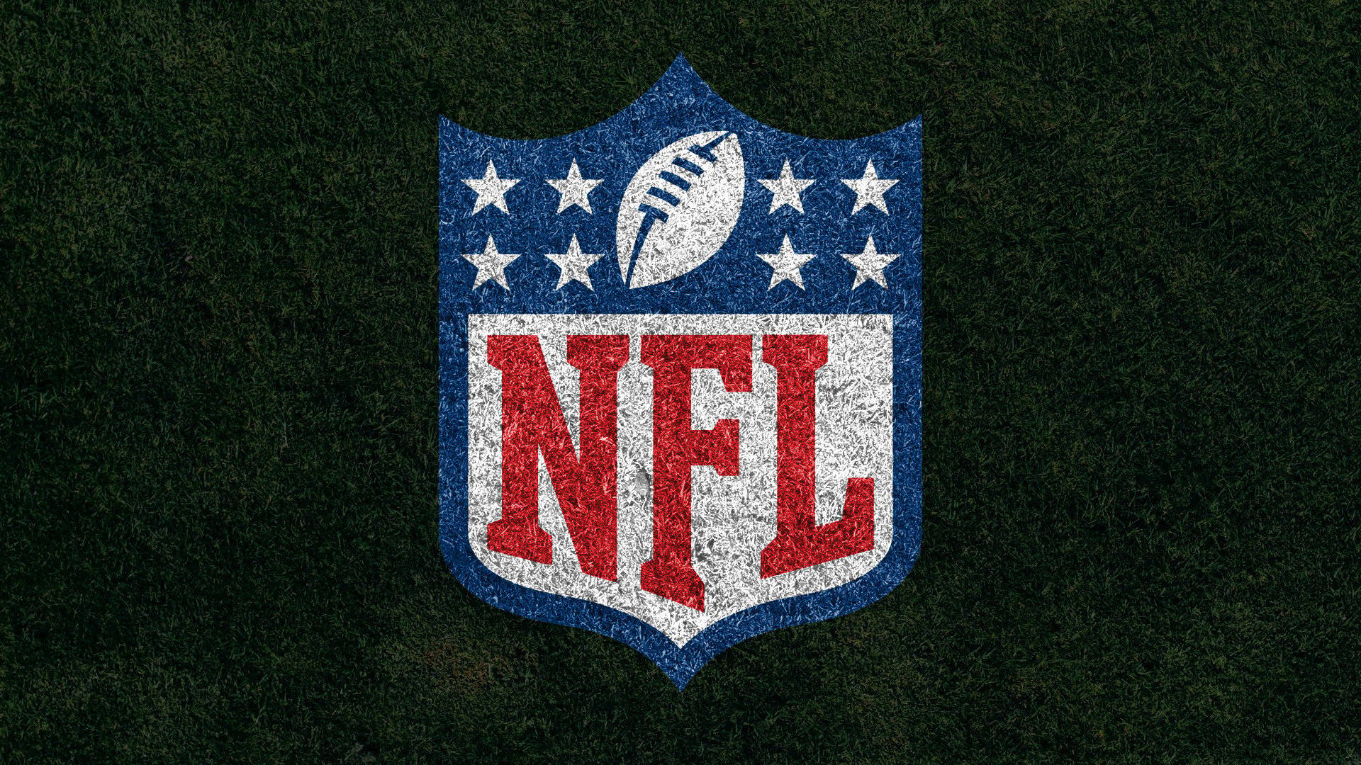 NFL, red white and blue shield, stars, Full HD Desktop Wallpaper
