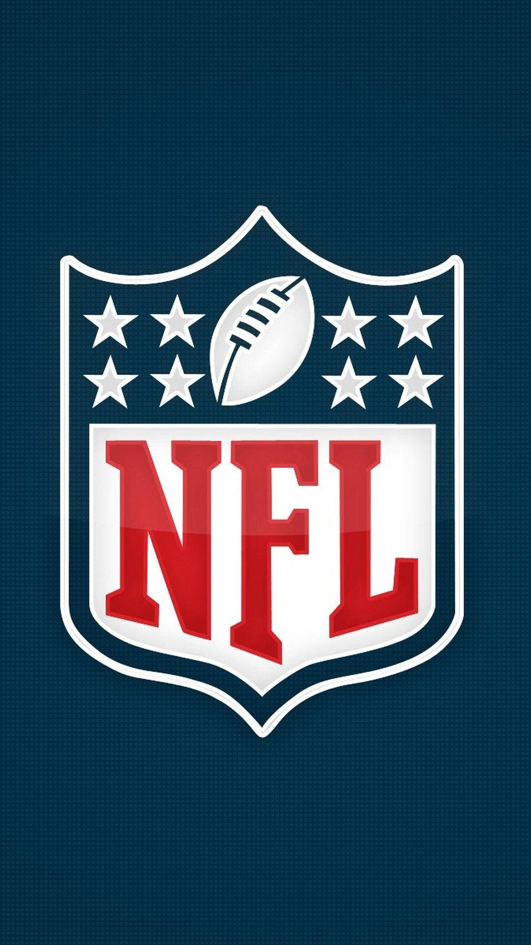 NFL, NFL logo, red white and blue, Full HD Phone Wallpaper
