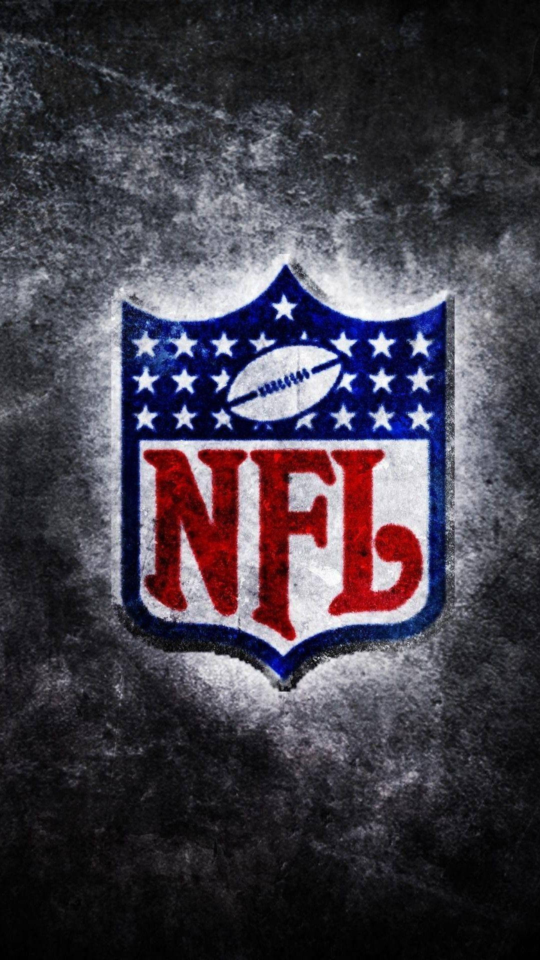 NFL, gray stone, red white and blue stars, Full HD Phone Wallpaper