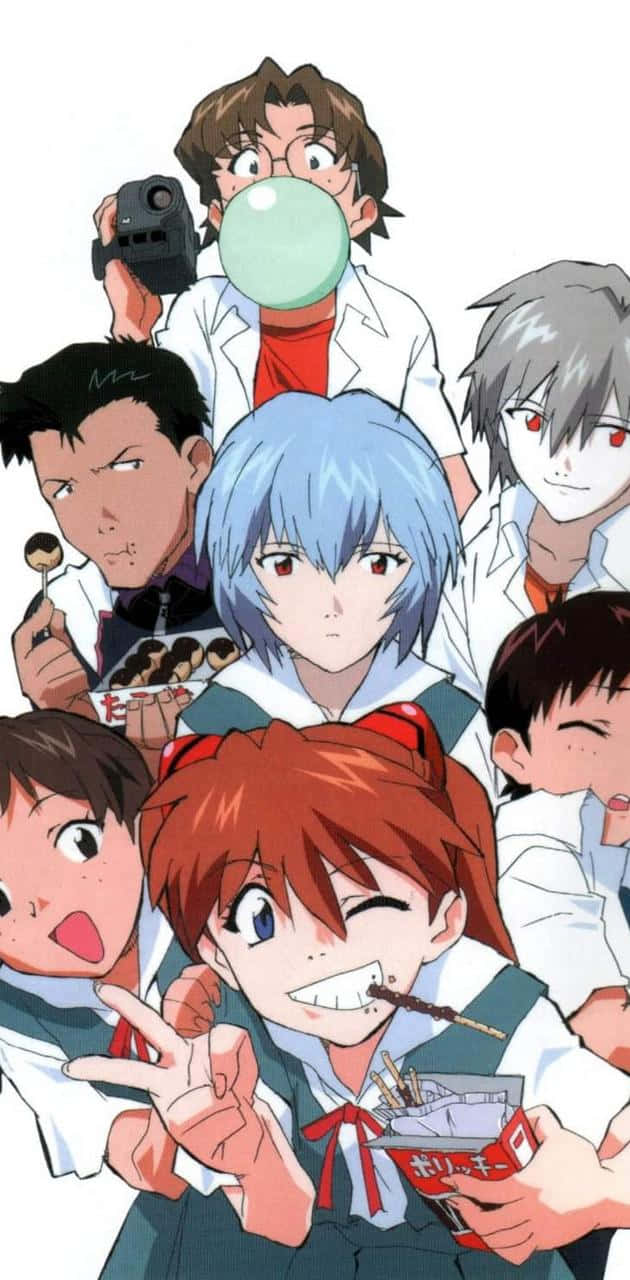 Nge, anime, school uniforms, HD Phone Wallpaper
