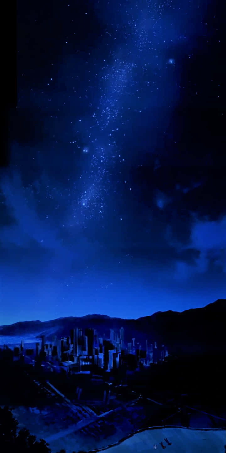 NGE, Sky Full OF Stars, vibrant blue night sky, HD Phone Wallpaper