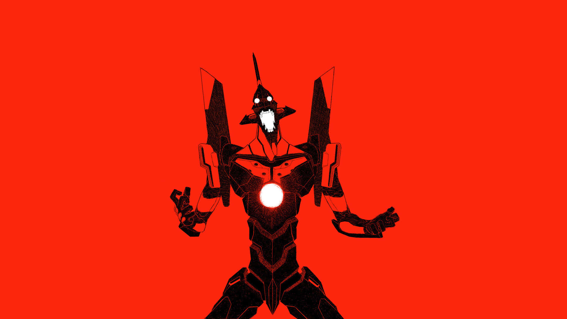 NGE, black, biomechanical monster, Full HD Desktop Wallpaper