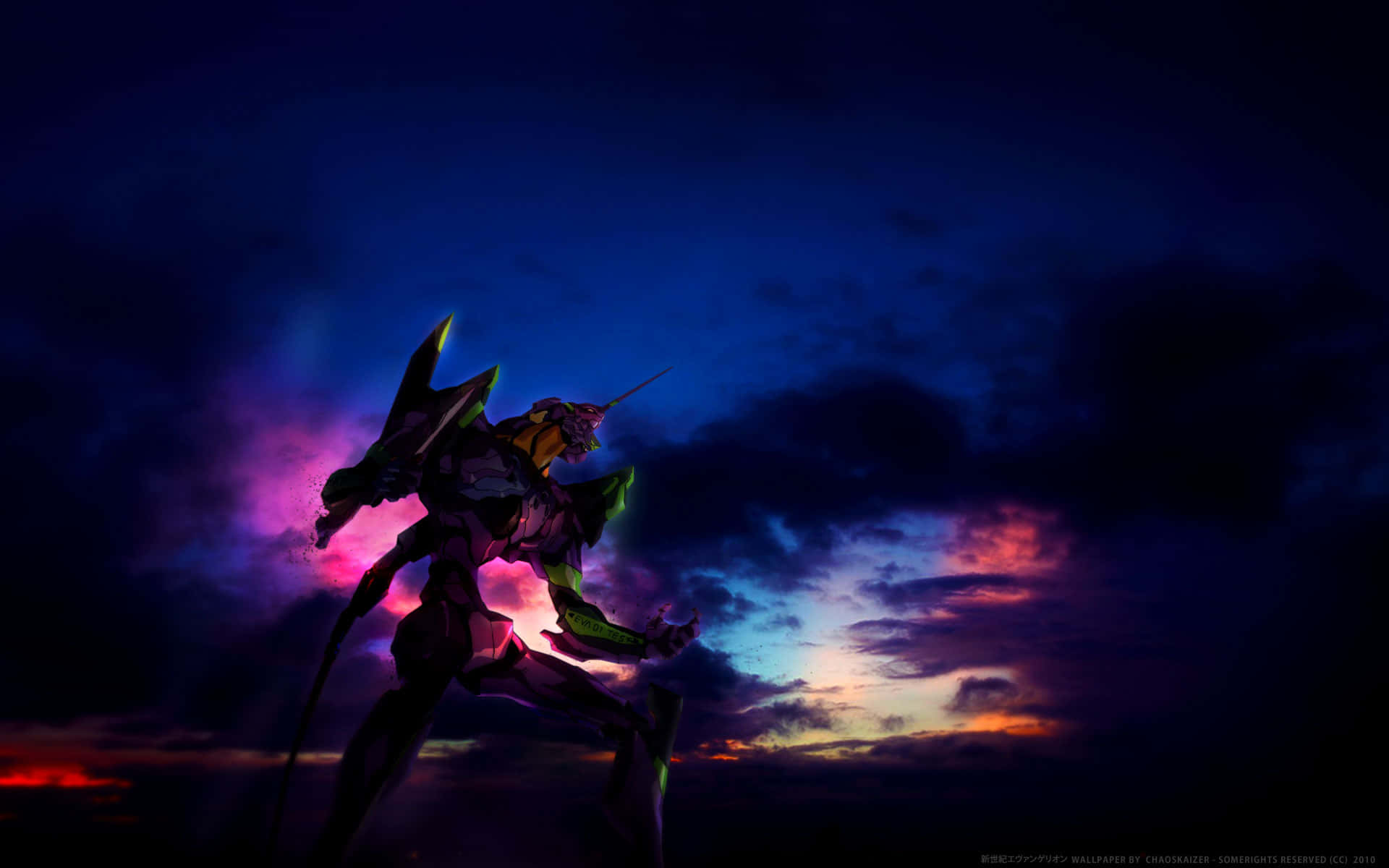 NGE, Man In Suit, twilight sky, Full HD Desktop Wallpaper