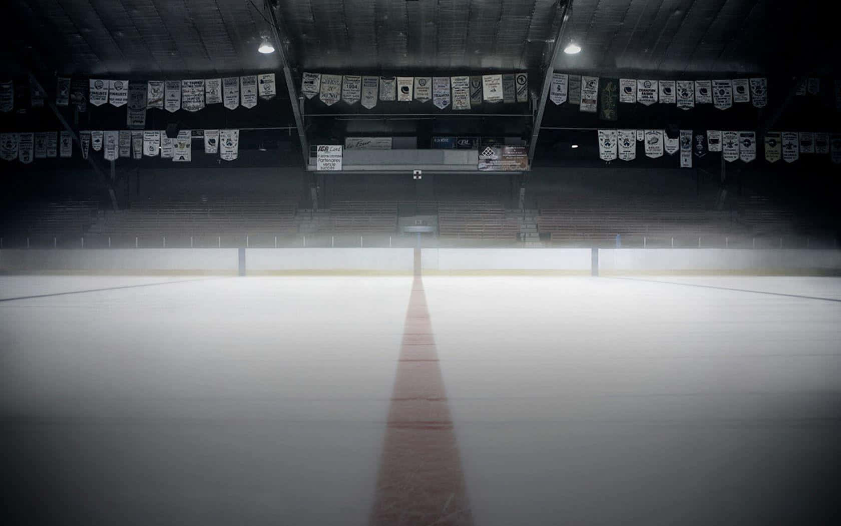 NHL, hockey rink, dim lights, HD Desktop Wallpaper