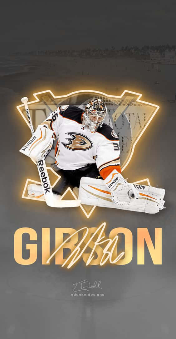 NHL, hockey goalie, white and orange gear, SD Phone Wallpaper