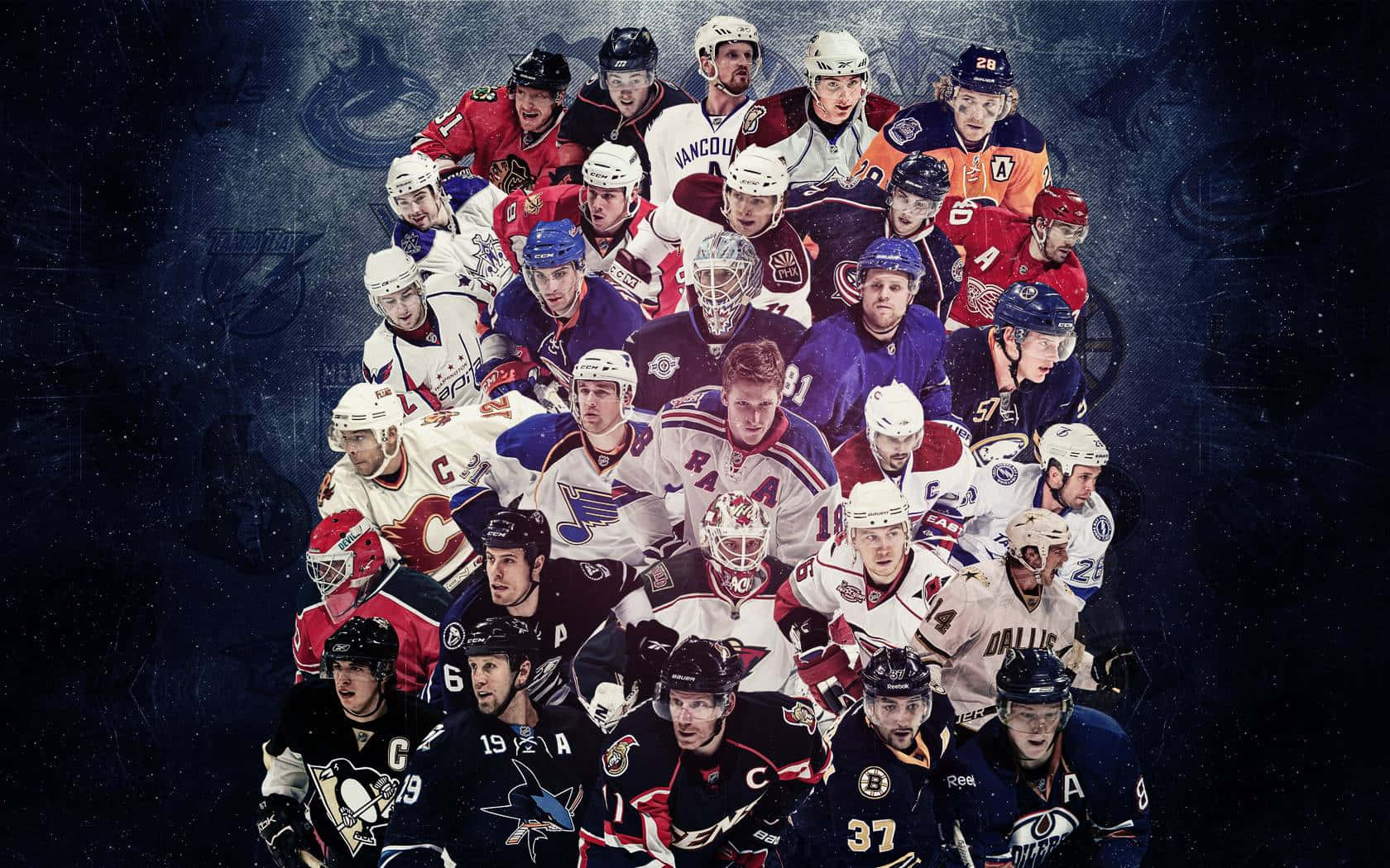 NHL, hockey players, team jerseys, HD Desktop Wallpaper