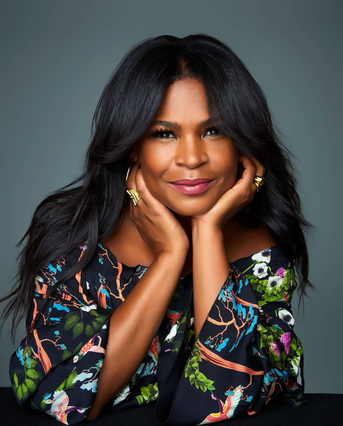 Nia Long, American actress, long black hair, HD Phone Wallpaper