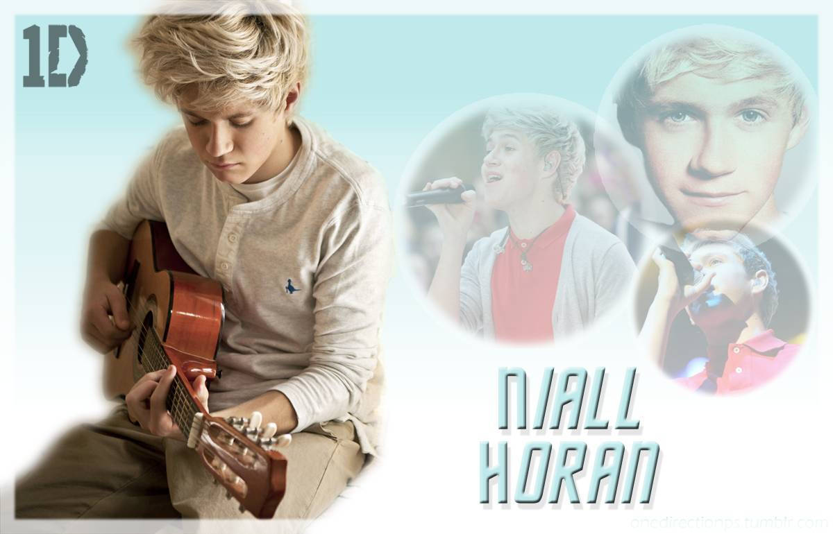 Niall Horan, acoustic guitar, singing on stage, SD Desktop Wallpaper