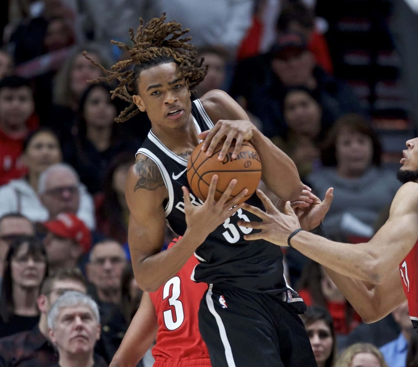 Nic Claxton, basketball player, dreadlocks, HD Desktop Wallpaper