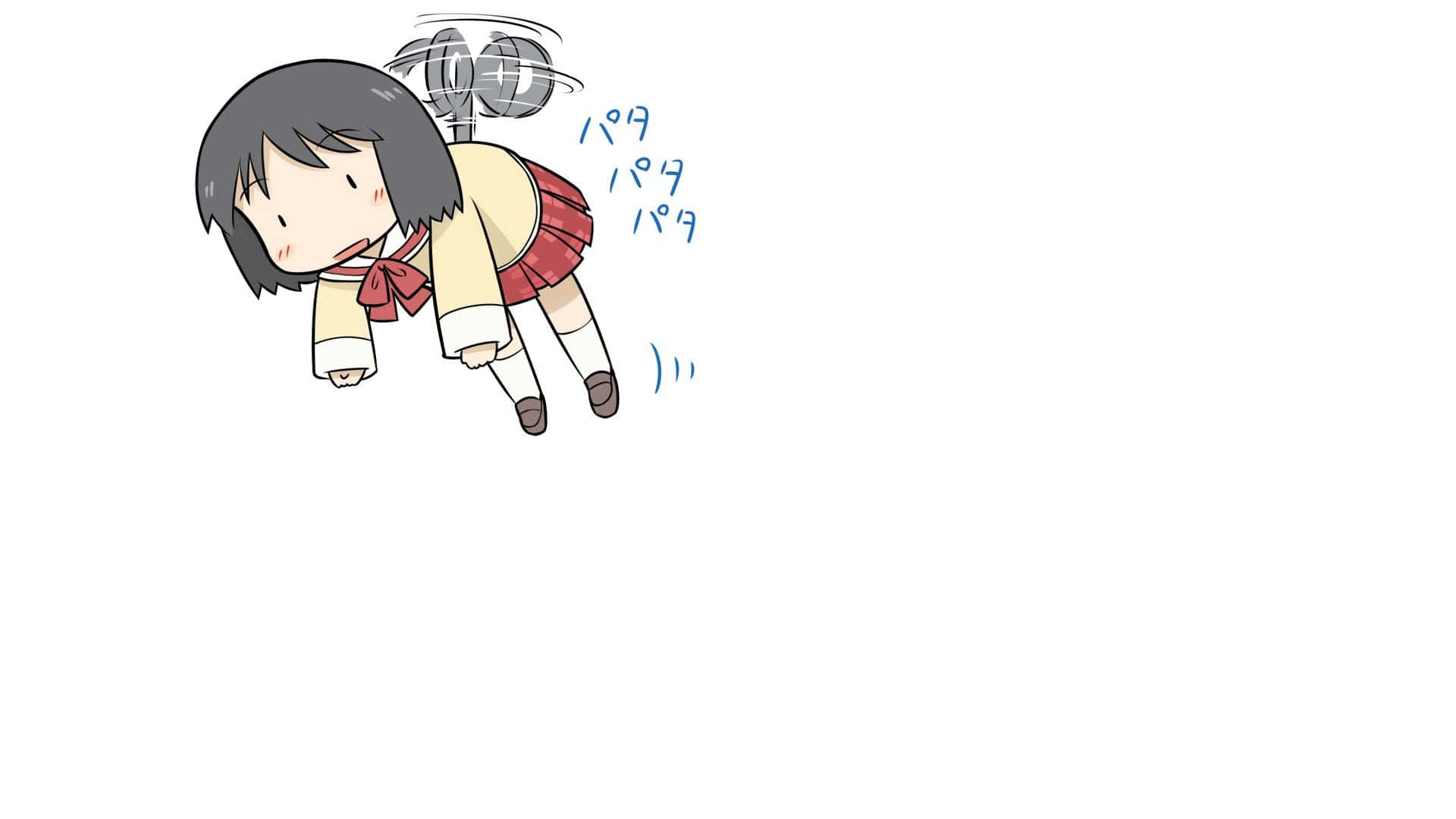 Nichij, anime girl, school uniform, Full HD Desktop Wallpaper