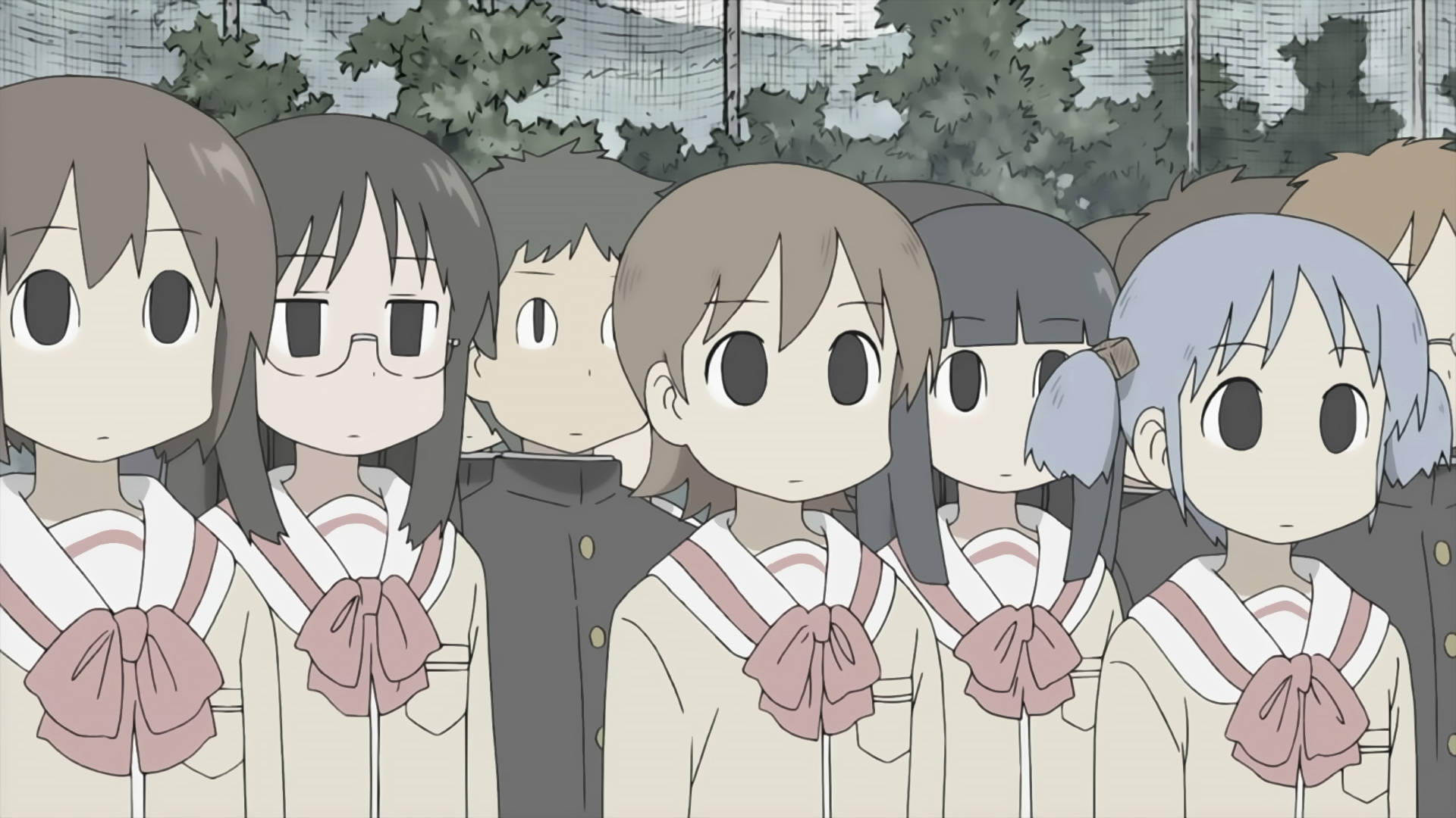 Nichijou, students, anime schoolgirls, Full HD Desktop Wallpaper
