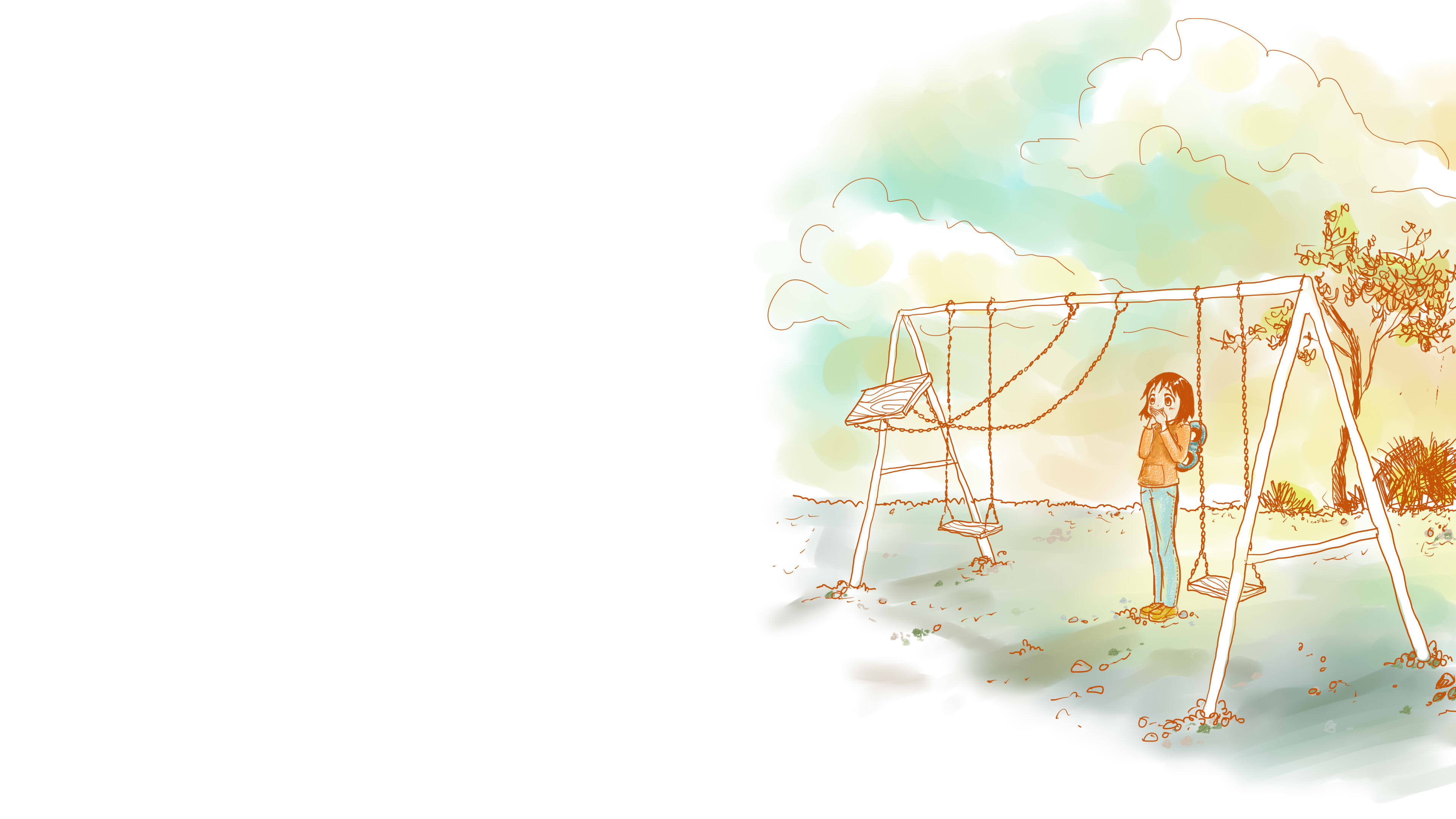 Nichijou, nano, swing, 4K Desktop Wallpaper