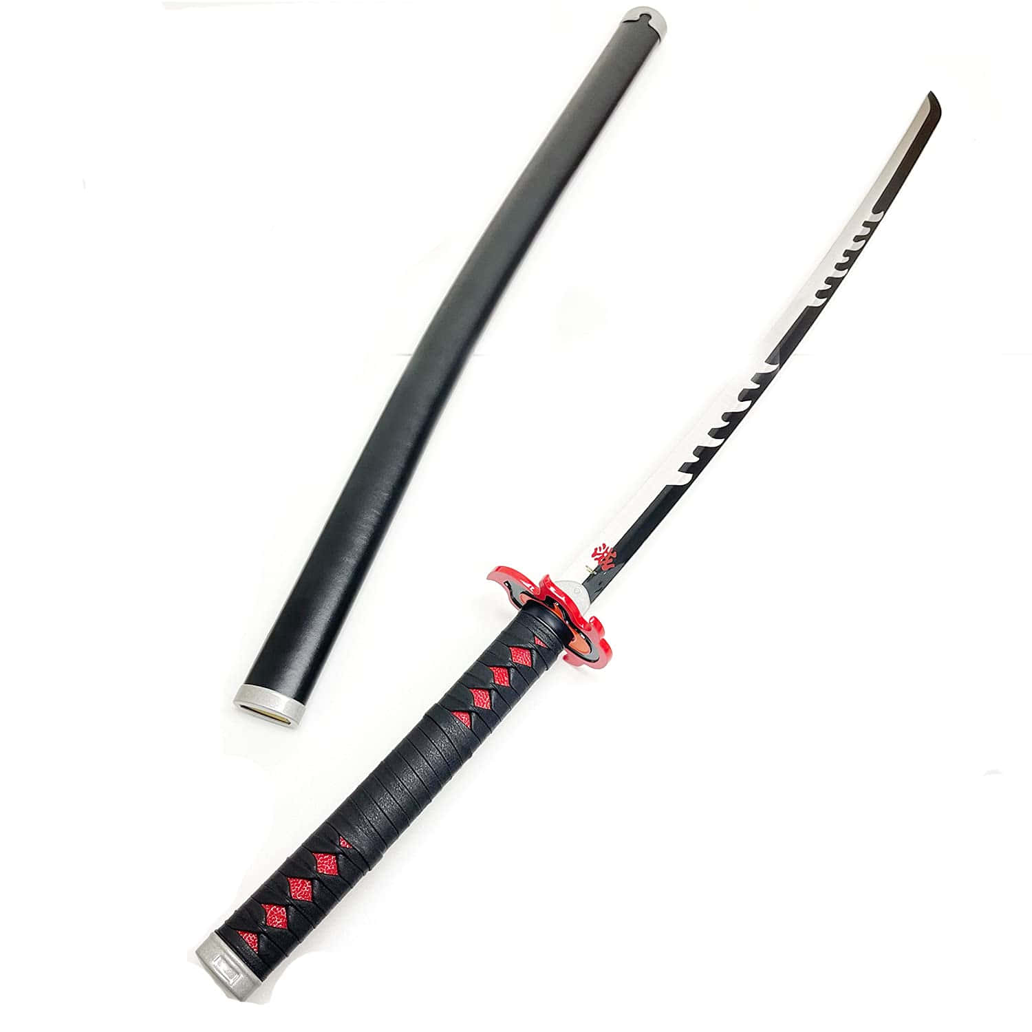 Nichirin Blades, black katana, red diamond accents, HD Desktop Wallpaper