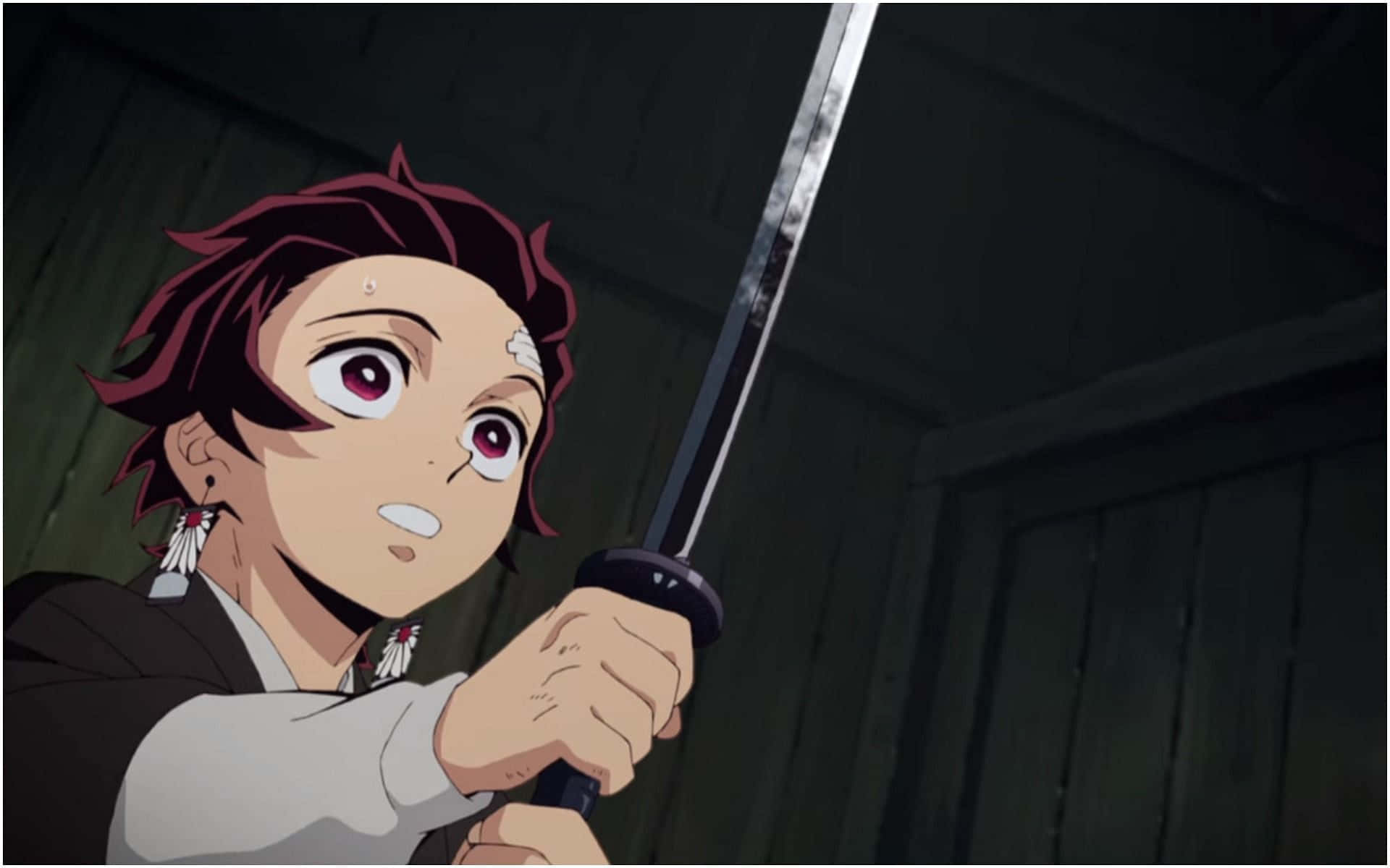 Nichirin Blades, red hair, sword, Full HD Desktop Wallpaper