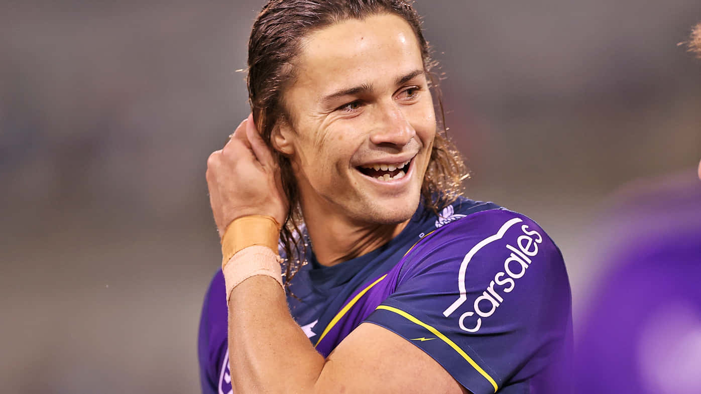 Nicho Hynes, purple jersey, wet hair, HD Desktop Wallpaper