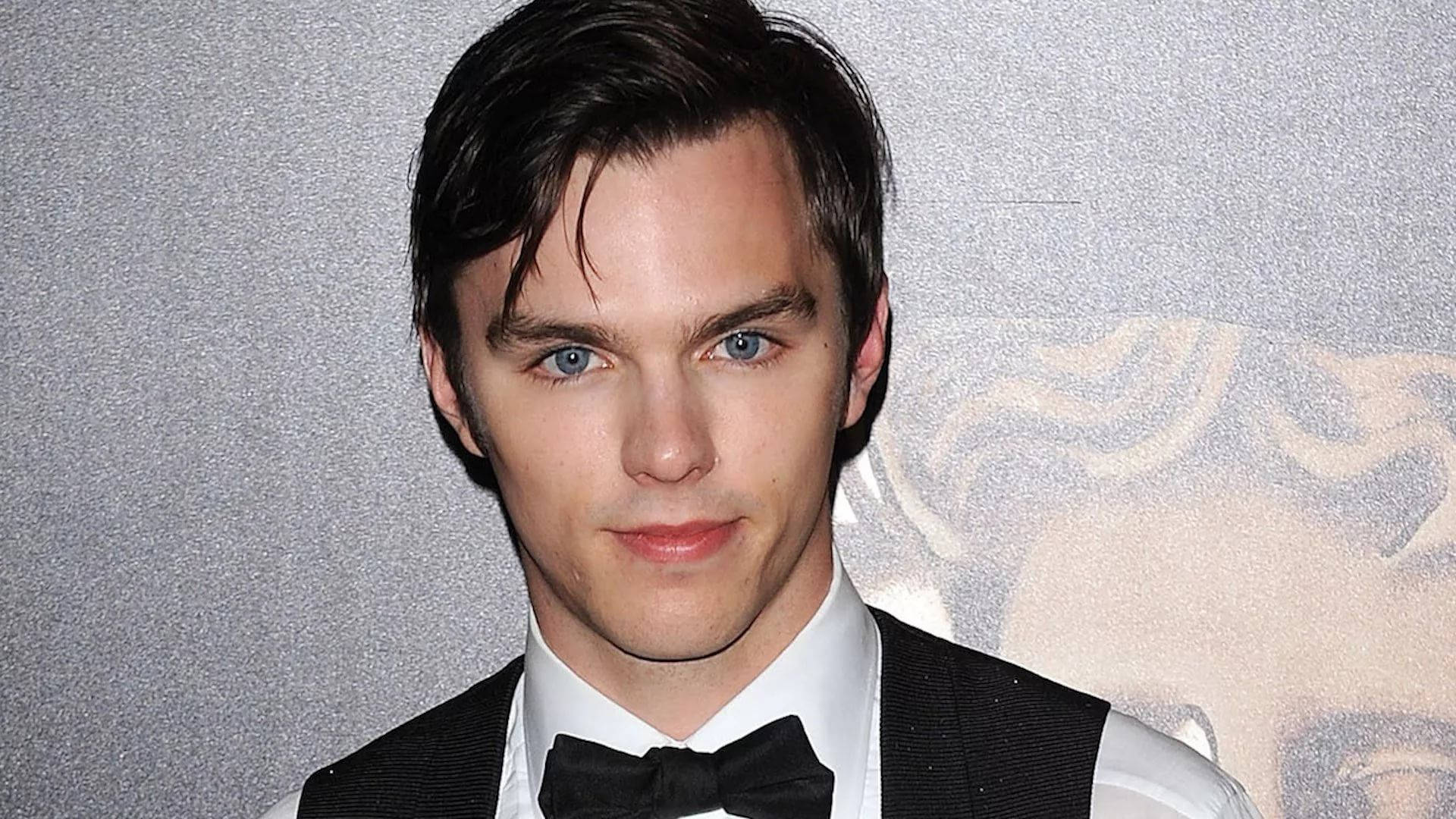 Nicholas Hoult, blue eyes, dark hair, Full HD Desktop Wallpaper