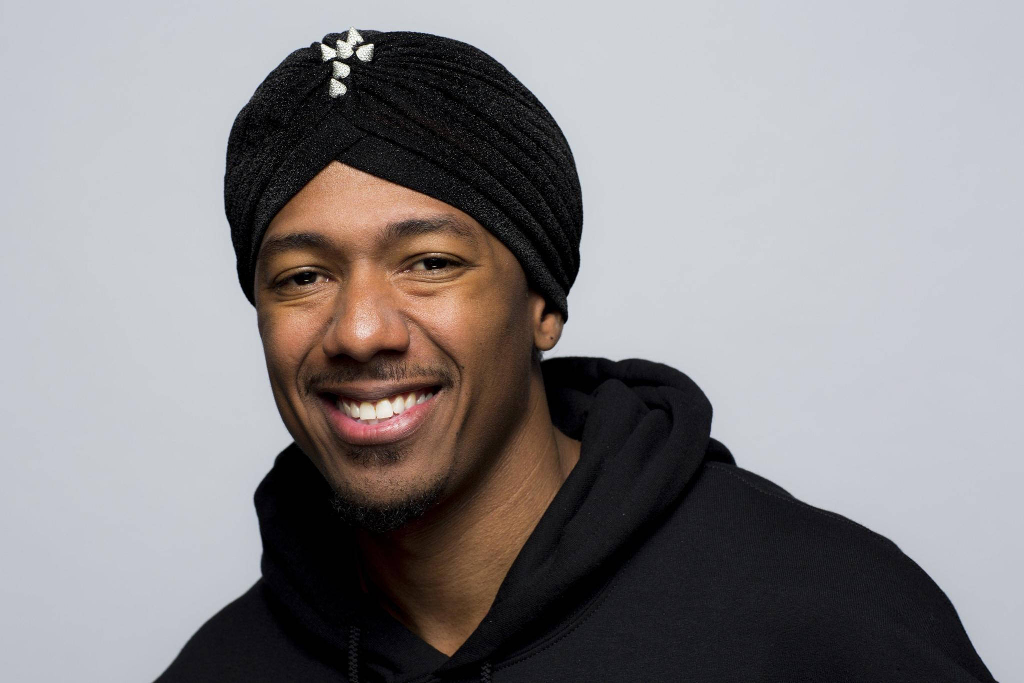 Nick Cannon, black turban, silver pin, Full HD Desktop Wallpaper