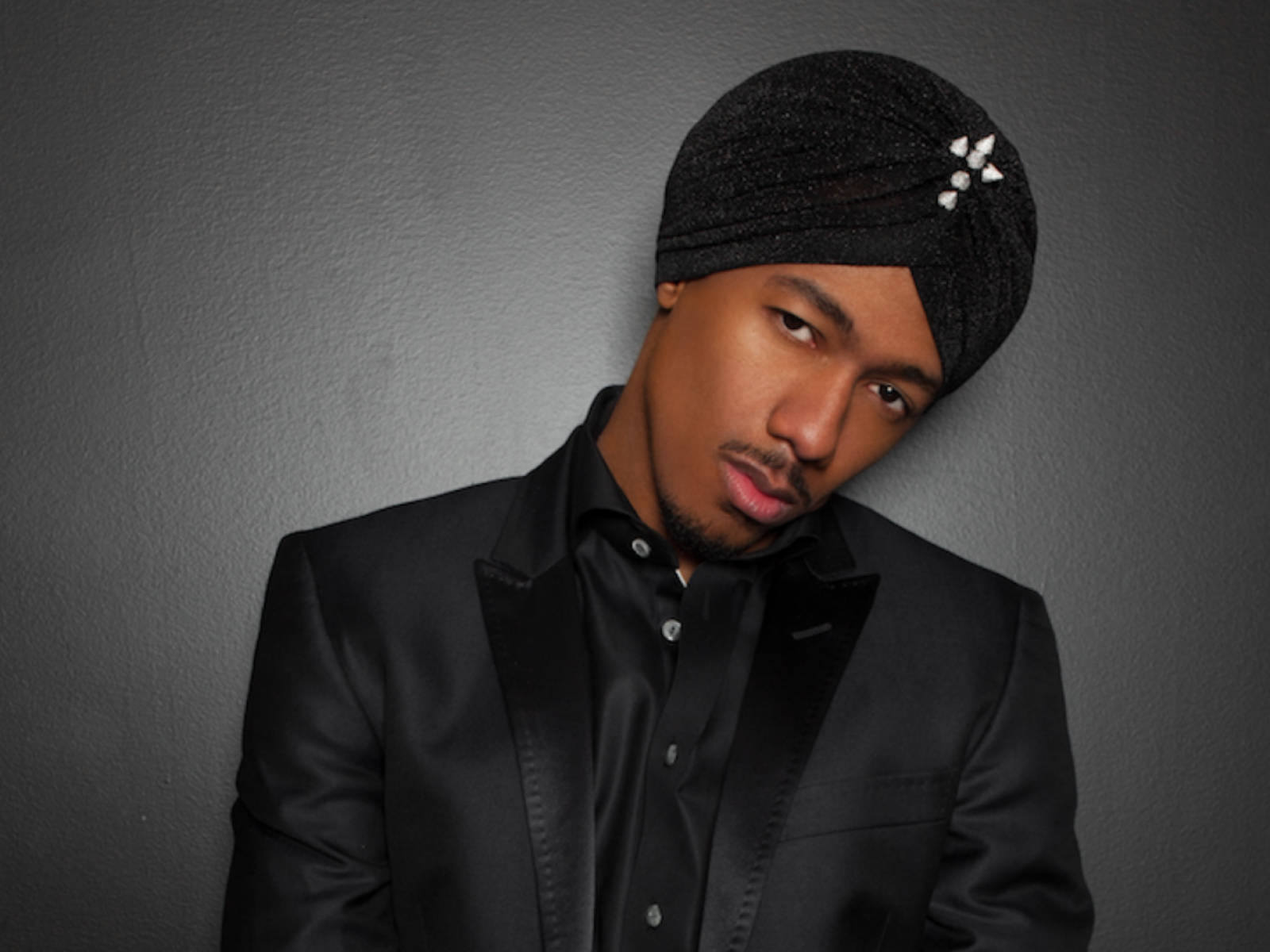 Nick Cannon, black suit, turban, HD Desktop Wallpaper