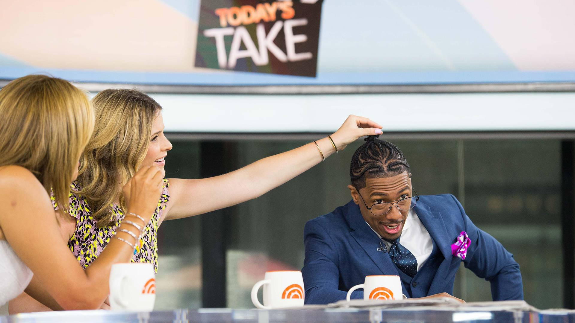 Nick Cannon, man bun, daytime talk show, Full HD Desktop Wallpaper