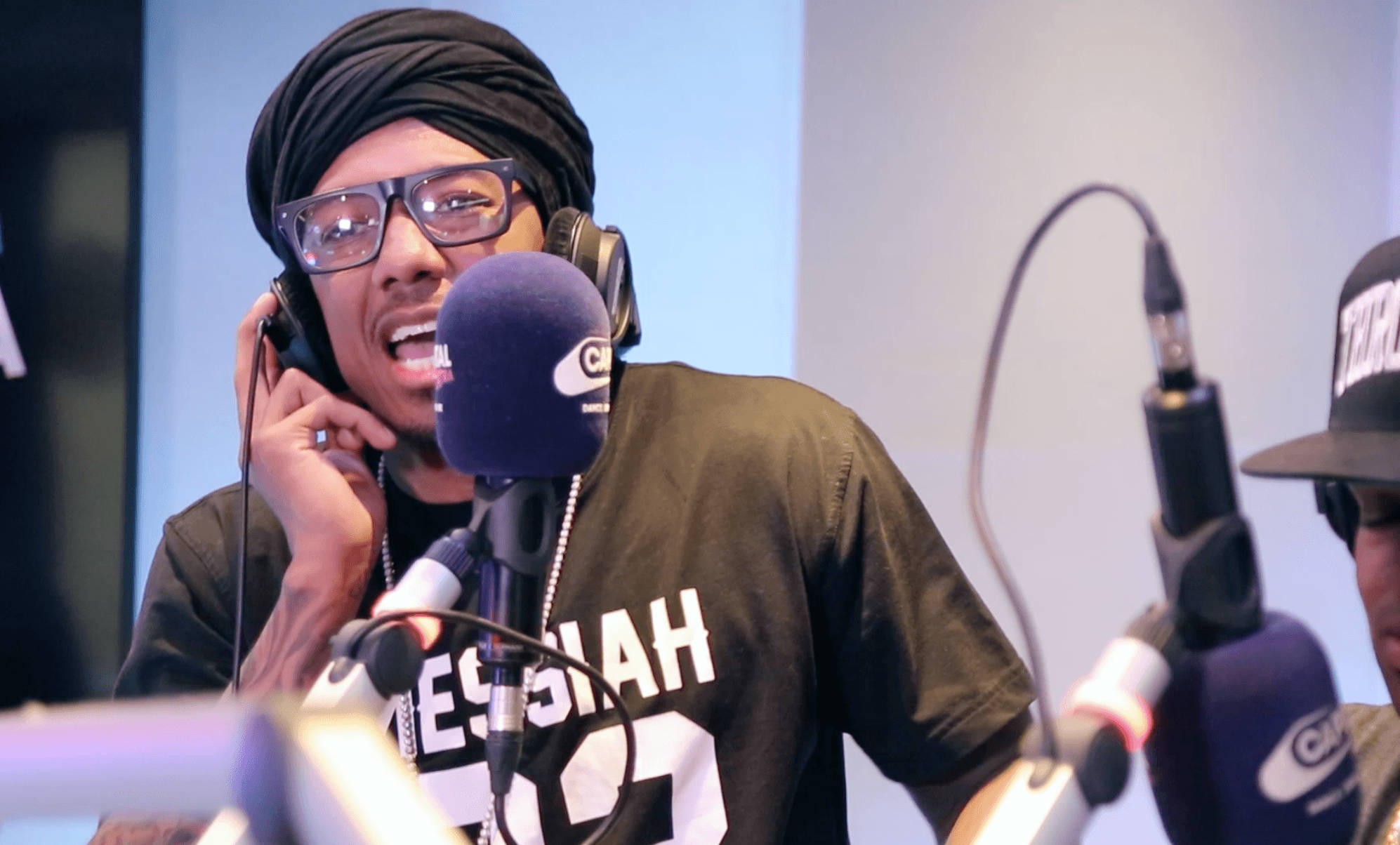 Nick Cannon, podcast, blue microphone, Full HD Desktop Wallpaper