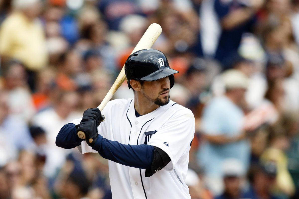 Nick Castellanos, bat, white uniform, SD Desktop Wallpaper