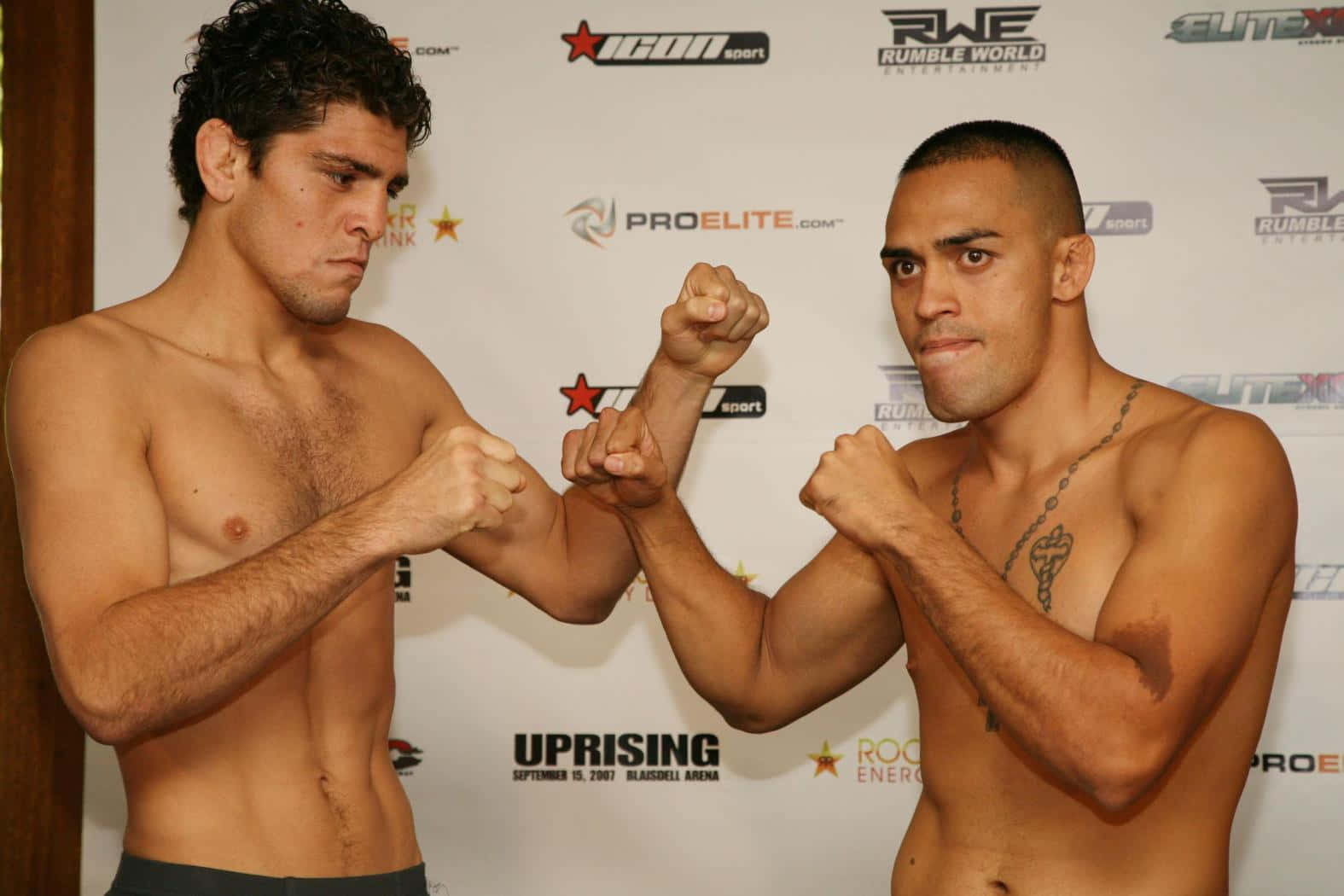 Nick Diaz, opponent, branded event backdrop, HD Desktop Wallpaper