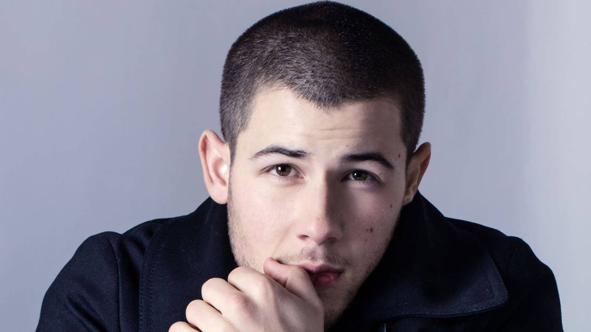 Nick Jonas, buzz cut, dark coat, Full HD Desktop Wallpaper