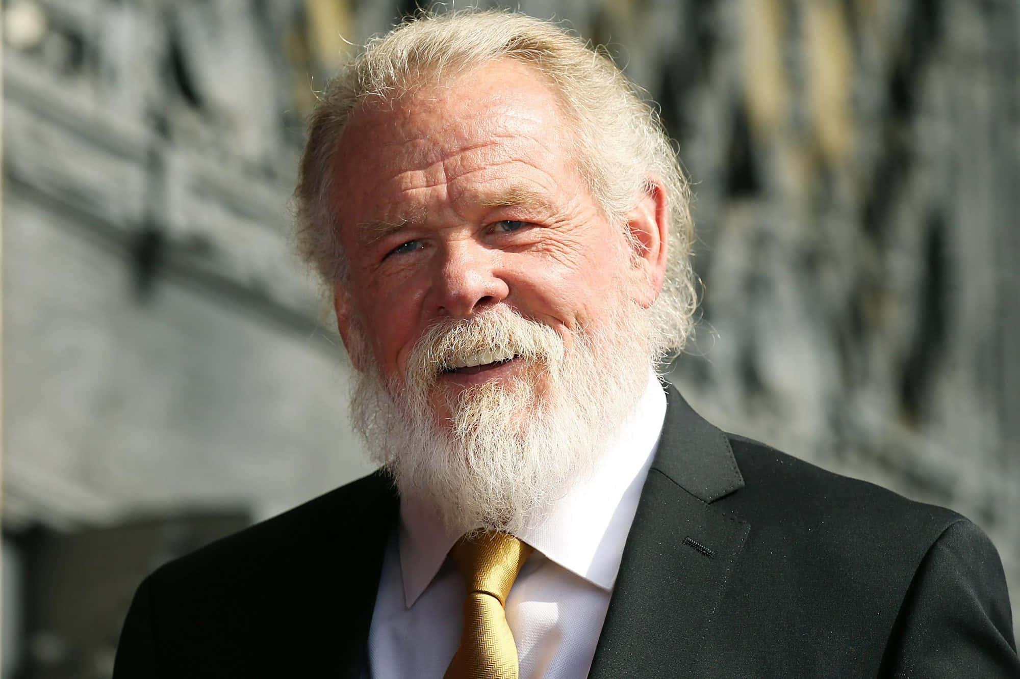 Nick Nolte, black suit, gold tie, Full HD Desktop Wallpaper